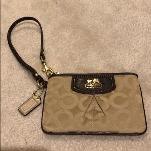 Classic Coach Wristlet